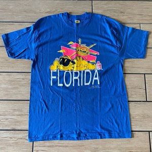 VINTAGE VELVA SHEEN 1978 GARFIELD FLORIDA 🌞 SHIRT